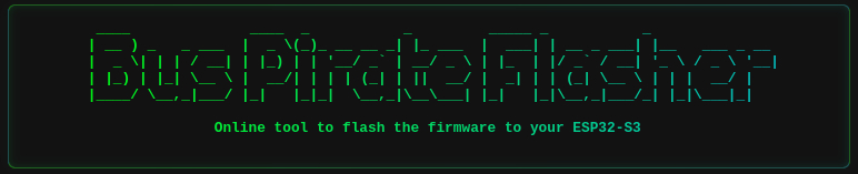 Banner of the ESP32 Bus Pirate web flasher